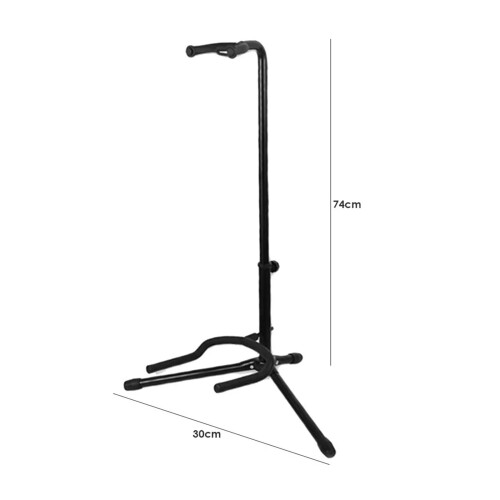Vertical Foldable Guitar Stand with Adjustable Floor Display for Guitars, Ukuleles and Bass 1