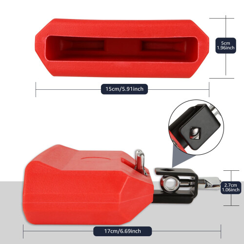 Jam Block Red Percussion Block for Drum Kit with Clear Focused Tone for Live Performance 2