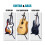 Vertical Foldable Guitar Stand with Adjustable Floor Display for Guitars, Ukuleles and Bass 4