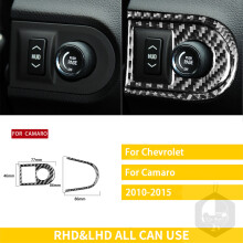 (12) Kompatibel mit Chevrolet Camaro 2010–2015 Zubehör Auto Carbonfaser Interieur