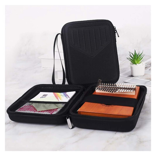 21 Key Kalimba Case WaterResistant Hard Shell with Shockproof Foam Padding and Accessory Pocket Ref: 4076 2
