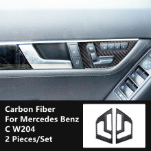 (R-3) Carbonfaser-Modifikations-Abdeckleisten, Zieraufkleber, kompatibel mit Mercedes-Benz