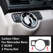 (K-2) Carbonfaser-Modifikations-Abdeckleisten, Zieraufkleber, kompatibel mit Mercedes-Benz