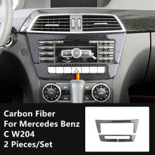 (A-4) Carbonfaser-Modifikations-Abdeckleisten, Zieraufkleber, kompatibel mit Mercedes-Benz
