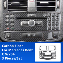 (A-3) Carbonfaser-Modifikations-Abdeckleisten, Zieraufkleber, kompatibel mit Mercedes-Benz