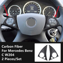 (G-4) Carbonfaser-Modifikations-Abdeckleisten, Zieraufkleber, kompatibel mit Mercedes-Benz
