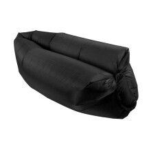 Tragbares aufblasbares Luftsofa - 74 Zoll Schwarz für Outdoor-Camping