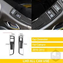 (22) Kompatibel mit Chevrolet Camaro 2010–2015 Zubehör Auto Carbonfaser Interieur