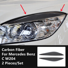 (x) Zierleisten und Aufkleber in Carbonfaser-Optik, kompatibel mit Mercedes-Benz C
