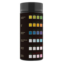Aquarium teststrips voor waterkwaliteit, 6-in-1 testkit met 50 strips voor vijver en aquarium.