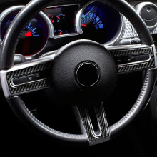 Carbonfaser-Lenkradbezug-Aufkleber, passend für Ford Mustang 2005 2006