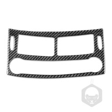 (Schwarz) Kompatibel mit Mercedes-Benz W211 2003-2009 Carbonfaser-Zentralbedienelement für Klimaanlagenauslass