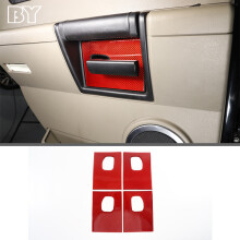 (9) Weiche, rote Carbonfaser-Dekoraufkleber, passgenau für Hummer H2 (2003–2007)