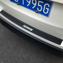 Heckstoßstangen- und Kofferraumaufkleber in Carbonfaser-Optik, kompatibel mit Suzuki Ignis Kofferraumschutzplatte