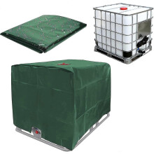 UV-bestendige IBC-tankhoes voor tanks van 1000 liter, voorkomt algengroei, waterdicht, 420D Oxford-doek met ritssluiting.