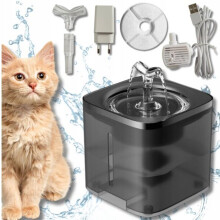 Automatic Pet Water Fountain 2L Capacity, Triple Filter System with Adjustable Flow for Cats and Dogs