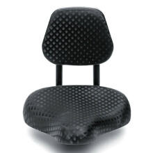 (Black)2025 newest arrival fashionable Bicycle Saddle with Ergonomic Backrest High Resilience PVC Leather