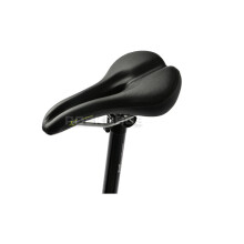 (Black) Bicycle Saddle Cycling Mountain Road Bike Saddles MTB Soft Seat Soft Steel Hollow Seats Saddles