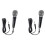 2X Karaoke Microphone MIC Handheld Dynamic Wired Dynamic Microphone Clear Voice för Karaoke Vocal Music Performance 1