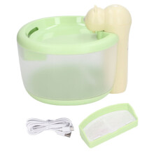 Wireless Cat Water Fountain with 2500mAh Battery, 2.2L BPA-Free ABS Pet Water Dispenser for Indoor Cats