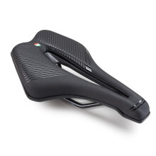 (Black)Bicycle Saddle Steel Rails MTB Saddle Soft PU Leather Mountain Bike Skid-proof Cycling Saddle