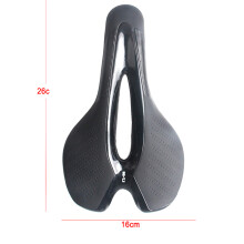 (black)Durable Bicycle Saddle with USB Charging Light Mountain Road Bike Seat Cushion Warning Lights