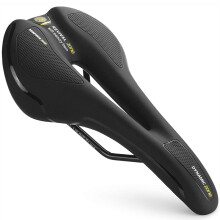 (Black)Comfortable Bicycle Saddle MTB Mountain Road Bike Seat Hollow Cycling Cushion Exercise Bike
