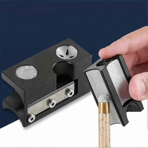 Cue Tip Trimmer with Precise Edge Trimming Arc Shaping, 8-in-1 Multi-Function Tool for Billiard Cue Tip Maintenance 1