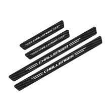 (Schwarz-Weiß – für CHALLENGER) 4-teiliges Set Einstiegsleistenaufkleber, kompatibel mit AVENGER, CALIBER,
