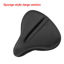 (Large)Bike Seat Cushion Cover Cycling Exercise Ergonomic Design for Large Wide Bicycle Saddle Pad