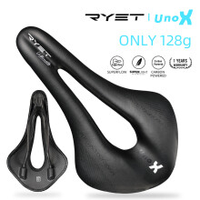 (BLACK) Carbon Leather Saddle Ultralight Road Bike MTB Racing Pu Soft Seat Cushion Bicycle OVAL RAIL7*9