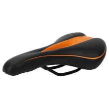 Bike Saddle Soft Silicone Cushion PU Leather Surface Silica Filled Comfortable Cycling Seat Shock-absorbing