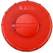 Copertura per Serbatoio IBC, Adattatore Filettato 163mm con Sfiato, Materiale PE per Tenuta Stagno Liquidi, Colore Rosso