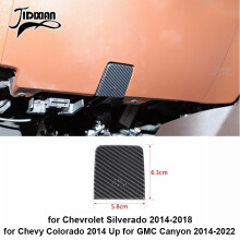 (Abdeckung für Motorhaubenschalter) Außendekorabdeckung in Carbonfaser-Optik, kompatibel mit Chevrolet