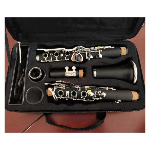 Beginner Bb Clarinet 19 Key Ebonite Body with Case for Easy Start Learning and Comfortable Grip 1