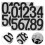8Sheets Adhesive Number Decals Large Stickers for Outdoor Mailbox Use 10