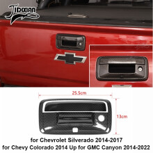 (Heckklappengriff) Zierabdeckung in Carbonfaseroptik, kompatibel mit Chevrolet