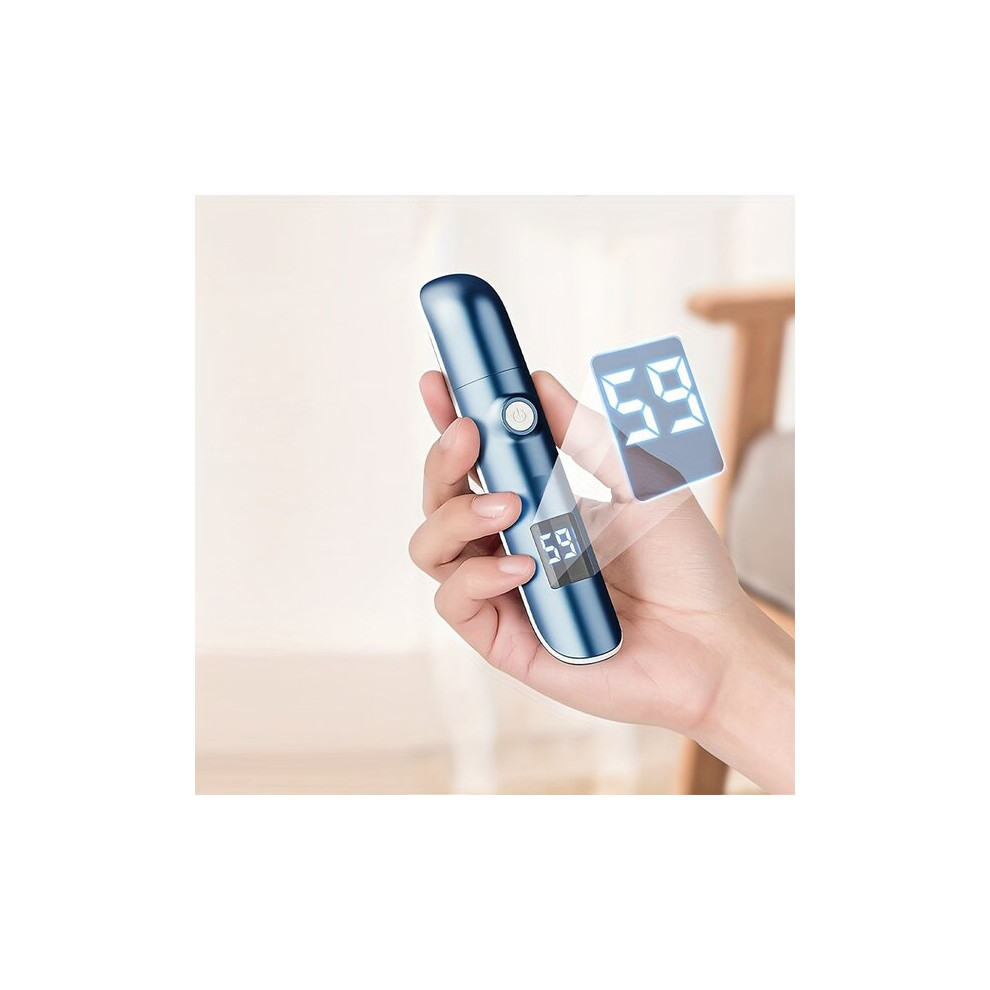 Rechargeable Nose and Ear Trimmer for Men, Wet Dry Facial Hair Eyebrow Groomer, Cordless with Ergonomic Design and Precision Blades