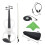 4/4 Full Size Electric Violin for Beginners White Maple Ebony with Accessories 2
