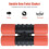 Double Row Twist Shaker Set Medium Volume Black Orange for Band 3
