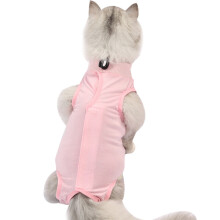 Postoperatief kattenpak voor herstel na buikoperatie, anti-likfunctie, nauwsluitende pasvorm met lange mouwen om vallen te voorkomen