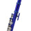Blue 16Hole Student Piccolo Flute with E Key, Cupronickel HalfSize Design and Leather Case 3
