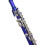 Blue 16Hole Student Piccolo Flute with E Key, Cupronickel HalfSize Design and Leather Case 4