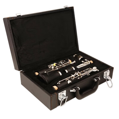 Beginner C Tune Clarinet Hard Bakelite 17 Key Layout for Student and Professional Performance 1