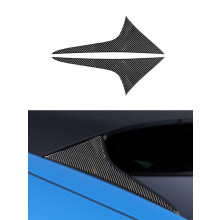 (Säulenverkleidung) kompatibel mit Ford Mustang Mach-E (Modelljahre 2021 und 2022), Carbonfaser, Schwarz