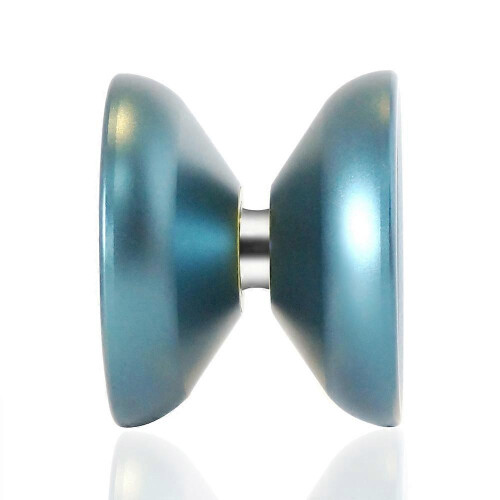 Aluminium Alloy Yo-Yo 55mm Diameter, Blue with Replacement Strings for Hand-Eye Coordination Practice 1