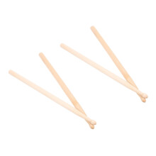 2 Pairs Maple Drumsticks for Kids and Adults with Balanced Rebound and Durable Tip Design