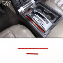 (37) Weiche, rote Carbonfaser-Dekoraufkleber, passgenau für Hummer H2 (2003–2007)