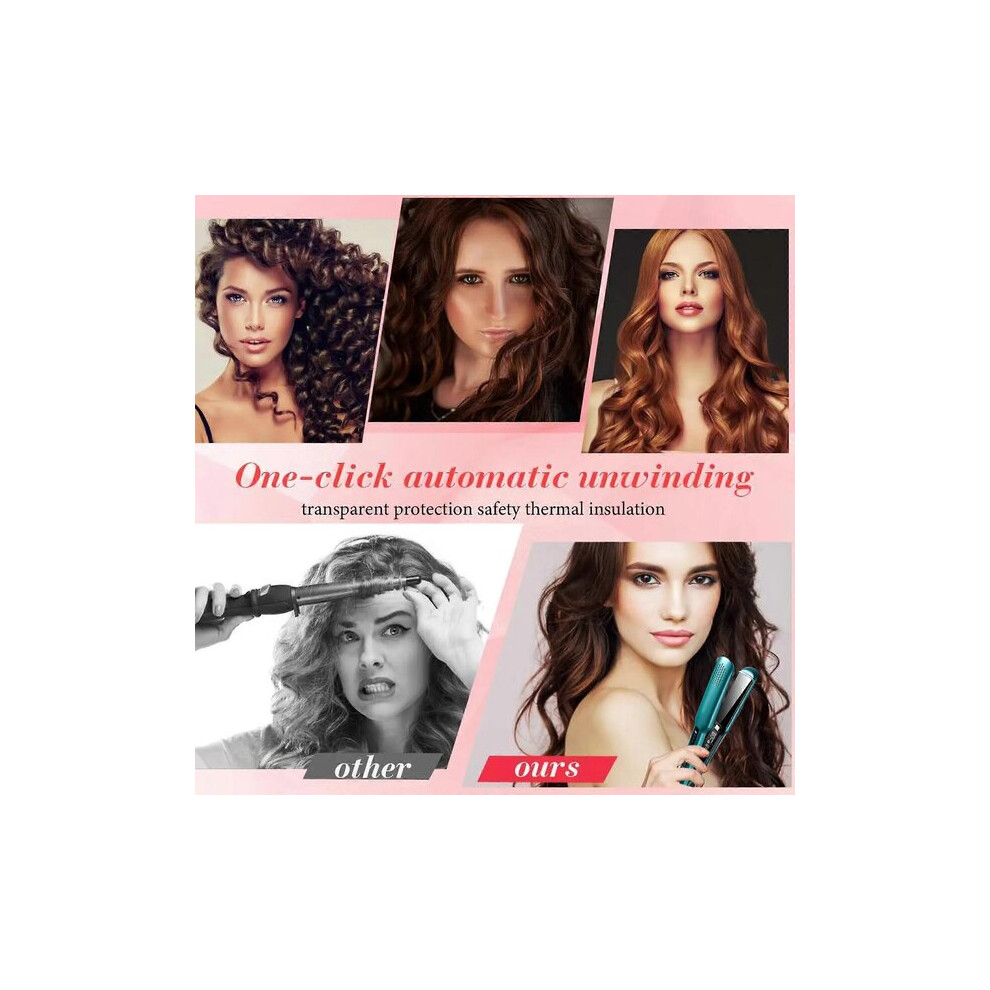 Fast Heating Curling Wand, 4 Adjustable Temperature Settings 120-230 for All Hair Types, Negative Ion Technology to Reduce Frizz