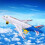 Children's Pull-Back Airplane Toy with Realistic Engine Sounds and LED Lights - Bump Reverse Function for Indoor Play, 30cm Model 3